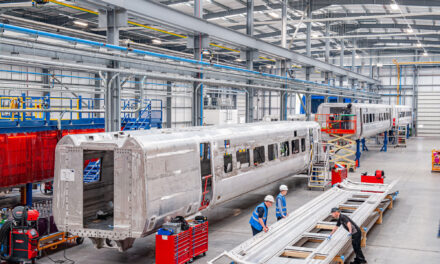 Atlas Copco compressed air/argon pipework system plays a vital role in Hitachi Rail’s new £8.5 million UK welding and painting facility