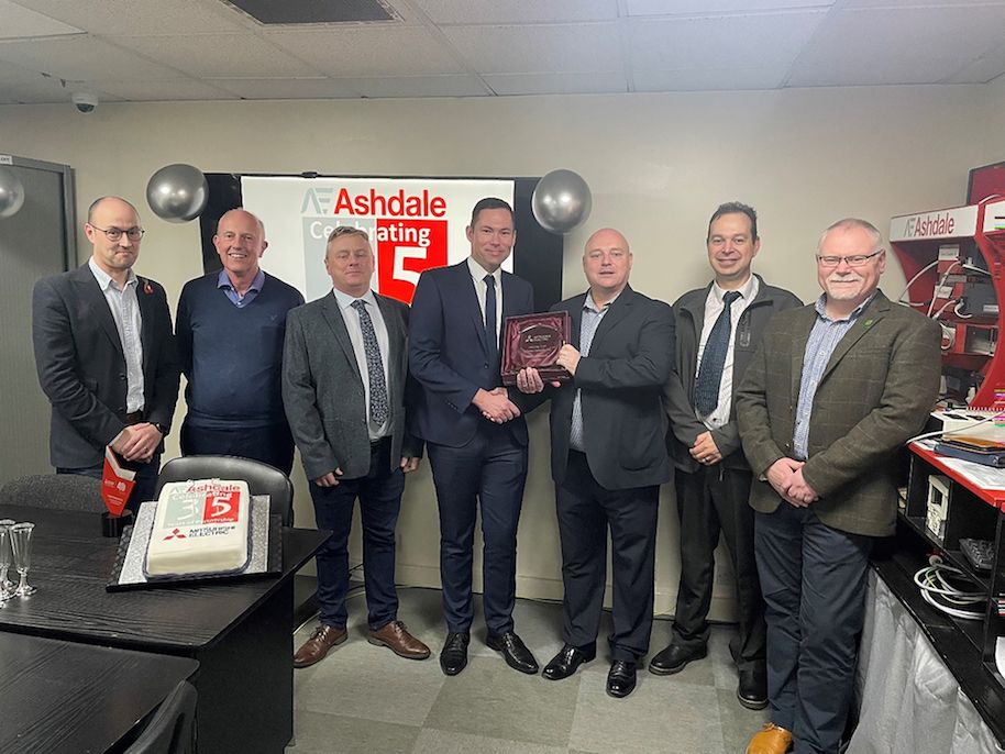 Mitsubishi Electric and Ashdale Engineering celebrate 35 years of delivering advanced automation projects