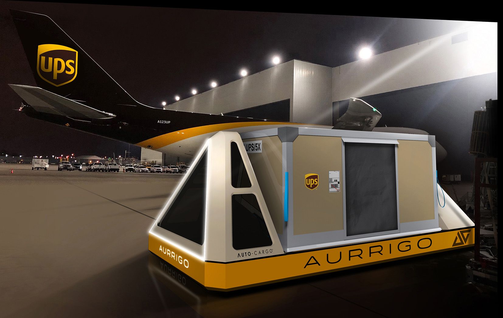 Aurrigo and UPS announce autonomous electric cargo vehicle pilot programme at East Midlands Airport