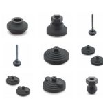 Vibration damping levelling feet and Super-technopolymer ball joint