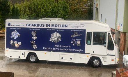 Apex Dynamics launches new product range aboard The Gearbus at Machine Building Live on 4th October