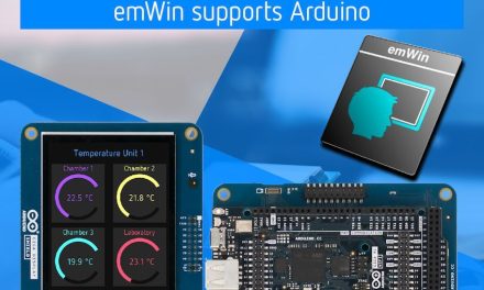 SEGGER announces the integration of emWin into the Arduino platform, offering users a seamless way to use emWin in their projects.