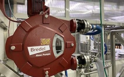 Bredel hose pumps solve problems transferring viscous peach concentrate for SOKO